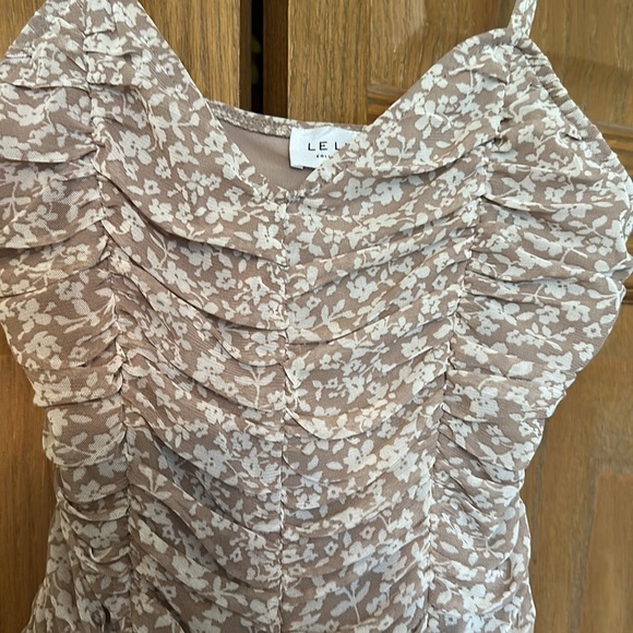 Le Lis Floral Bodysuit Light Pink/Dusty Rose - Picture 3 of 6